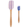 Two spatulas one large, one small with red, white and blue star and stripe patterns.