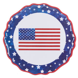 American Flag Salad Plate
