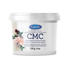 Satin Ice CMC powder container with floral design on a white background