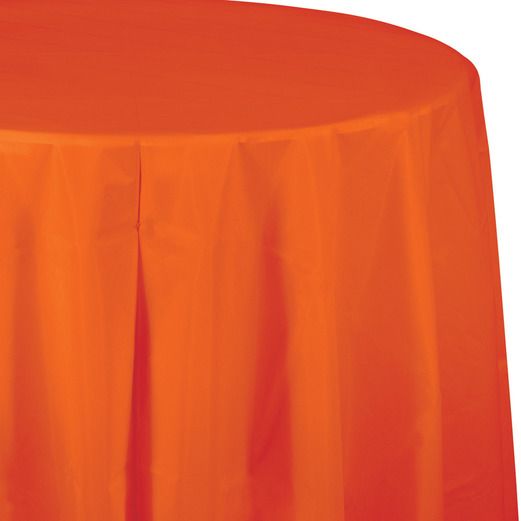 Solid Color 82" Round Table Covers