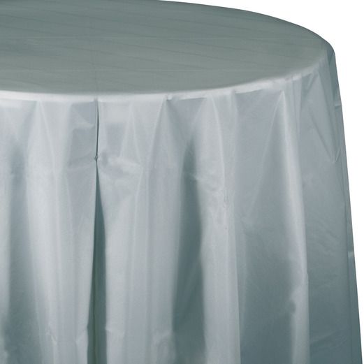 Solid Color 82" Round Table Covers