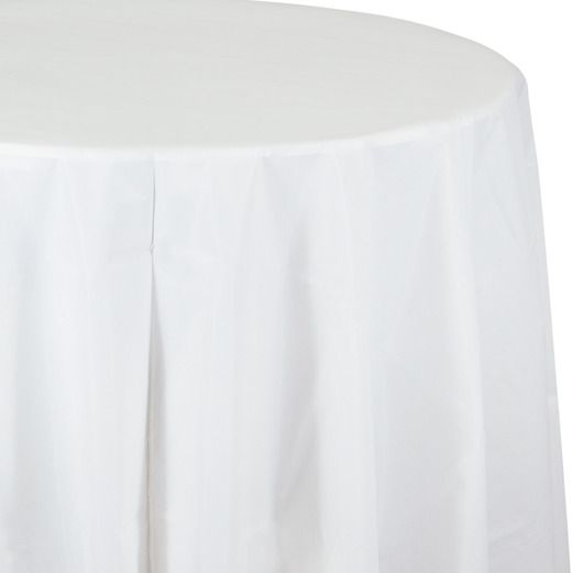 Solid Color 82" Round Table Covers