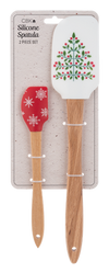 Snowflake and Tree Spatula (2 pc set)