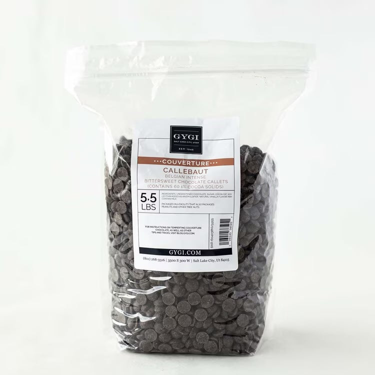 Callebaut Belgian Intense Bittersweet Callets - 5.5 lb. Bag