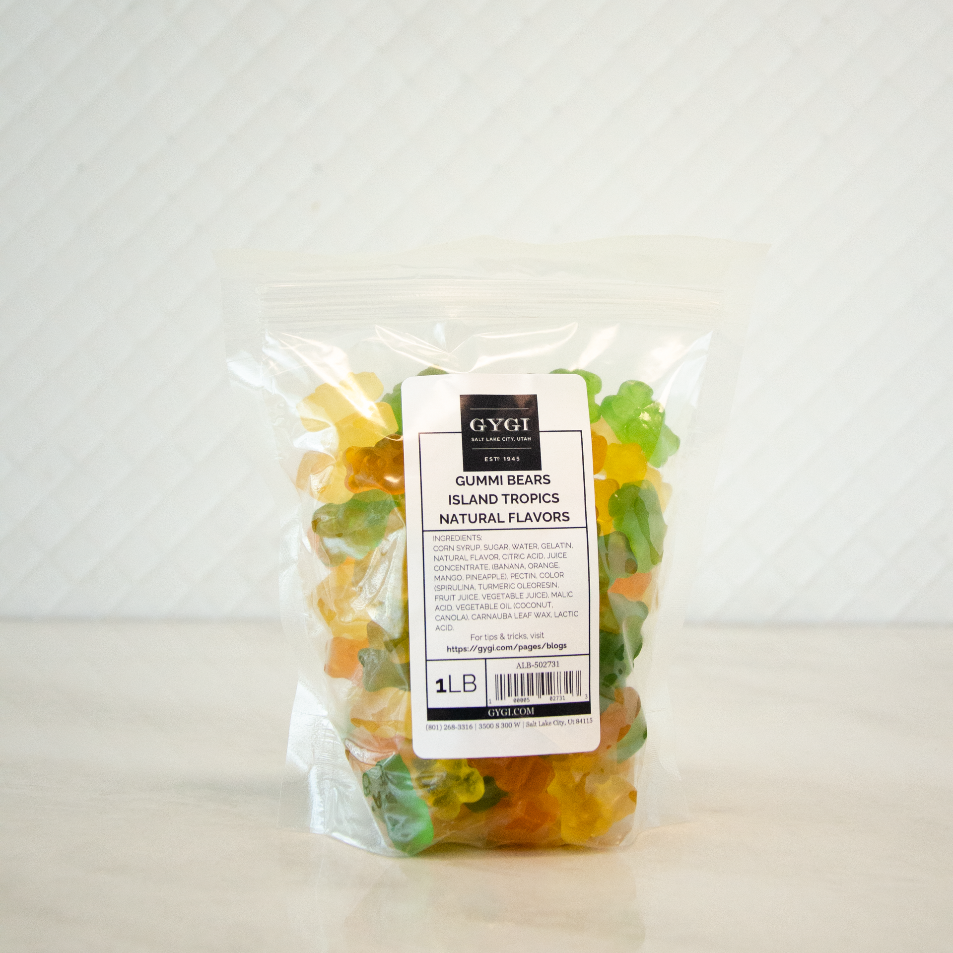 Natural Island Tropics 4 Flavor Gummi Bears 1 lbs