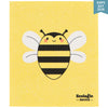Yellow cloth with a bee design and 'Ecologie danica' branding on a yellow background.