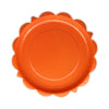 Falloween Rust Scalloped Round 10" Paper Plate
