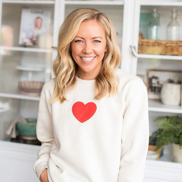 Cake By Courtney Sweatshirt- I Love Cake- Ecru X-Large