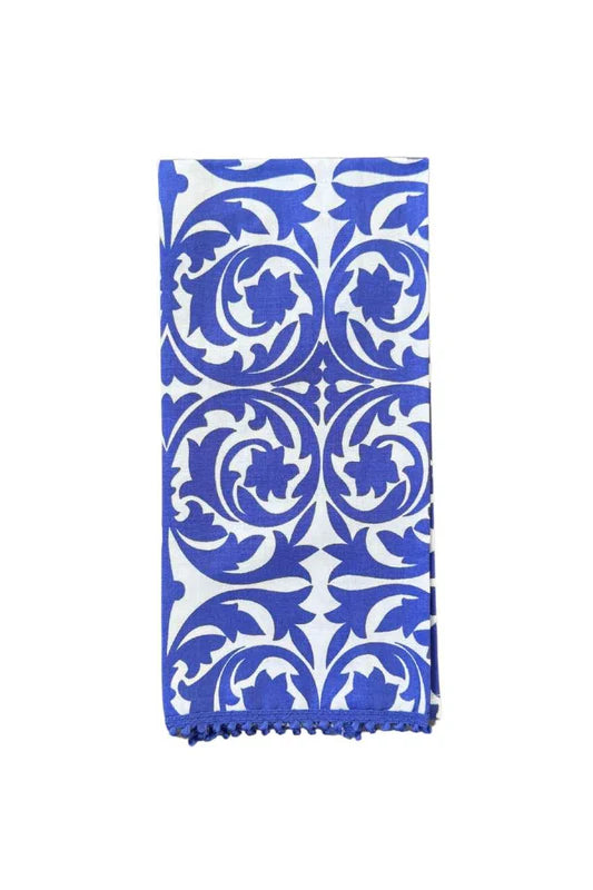 Table Cloth 70X108 Garden Gate Santorini Blue