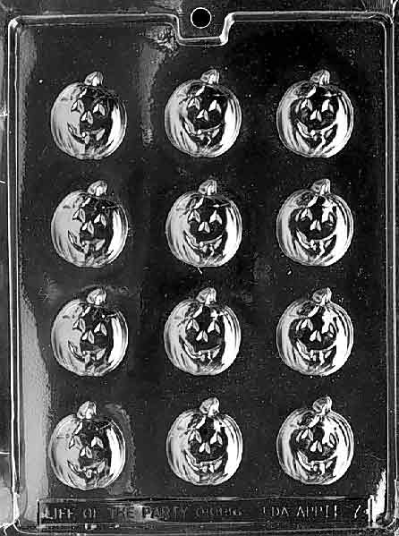Candy Mold Pumpkin Mints