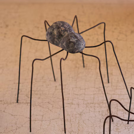 Clay and Wire Spiders