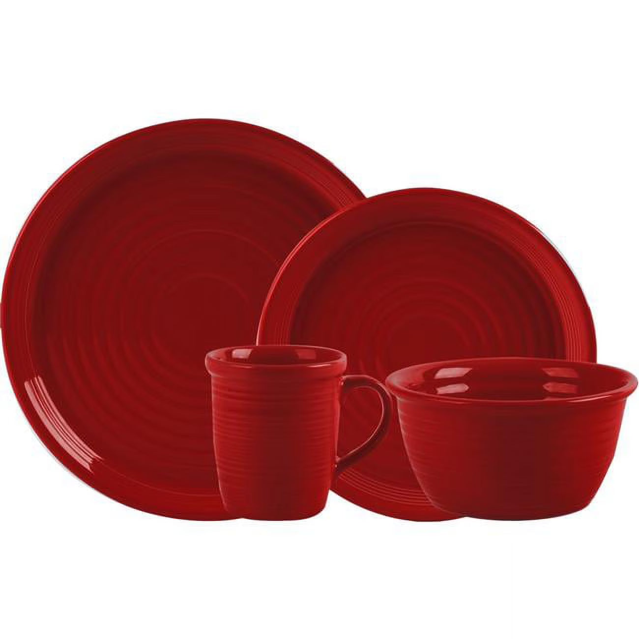 Dinnerware Set 16pc Red