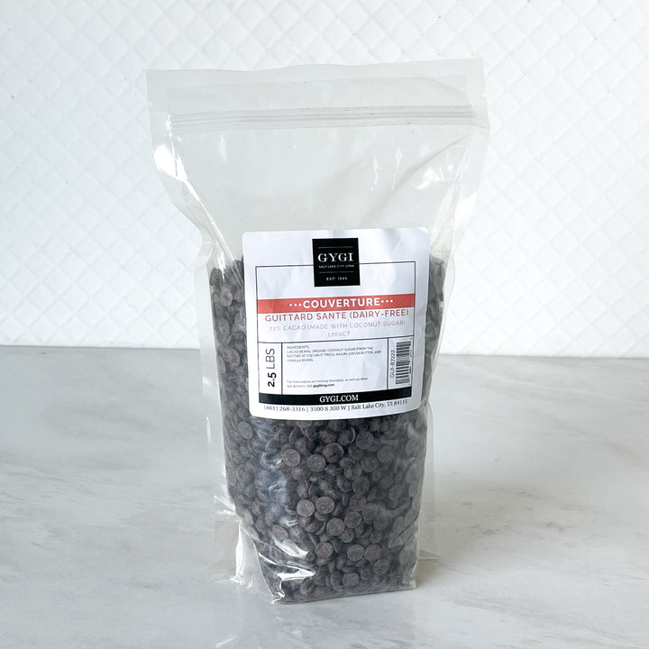 Guittard Dark Chocolate Drop Sante 72% 1700ct (Coconut Sugar Dairy Free) 2.5lb