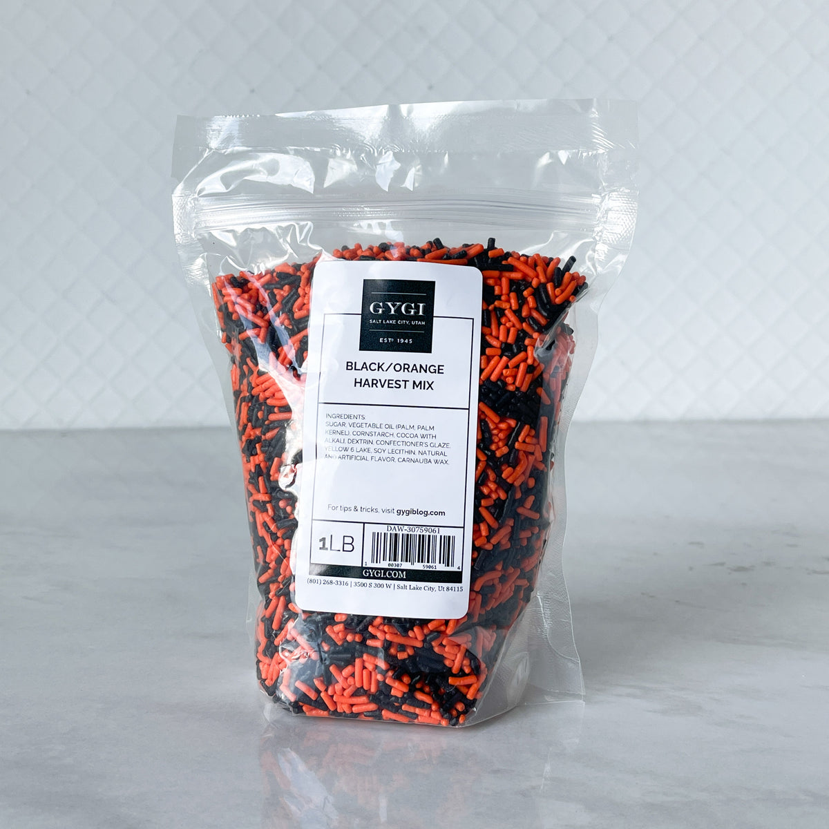 Black/Orange Harvest Decorette Sprinkles Mix 1lb