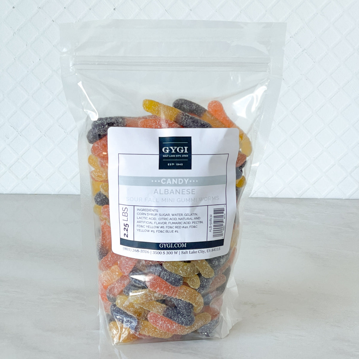 Sour Fall Mini Gummi Worms 2.25 lbs