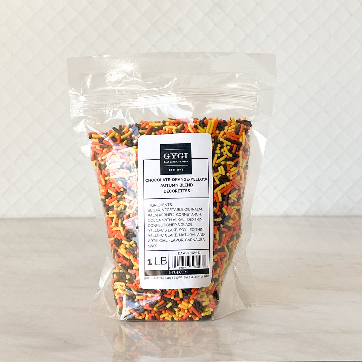 Autumn Blend Sprinkles (Chocolate, Orange, Yellow) 1lb