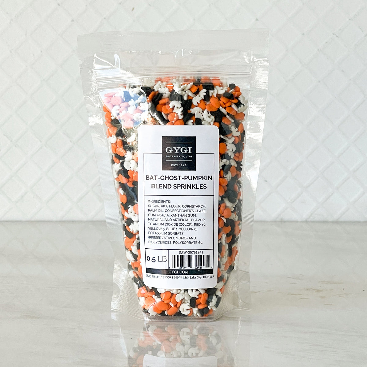 Bat Ghost Pumpkin Sprinkles Shapes Blend .5lb