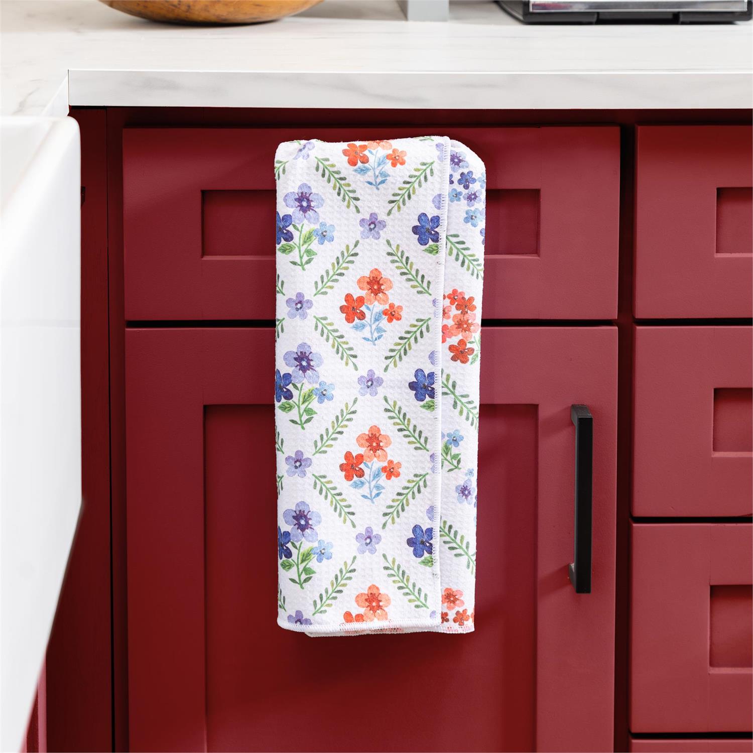Red White & Bloom Kitchen Towel