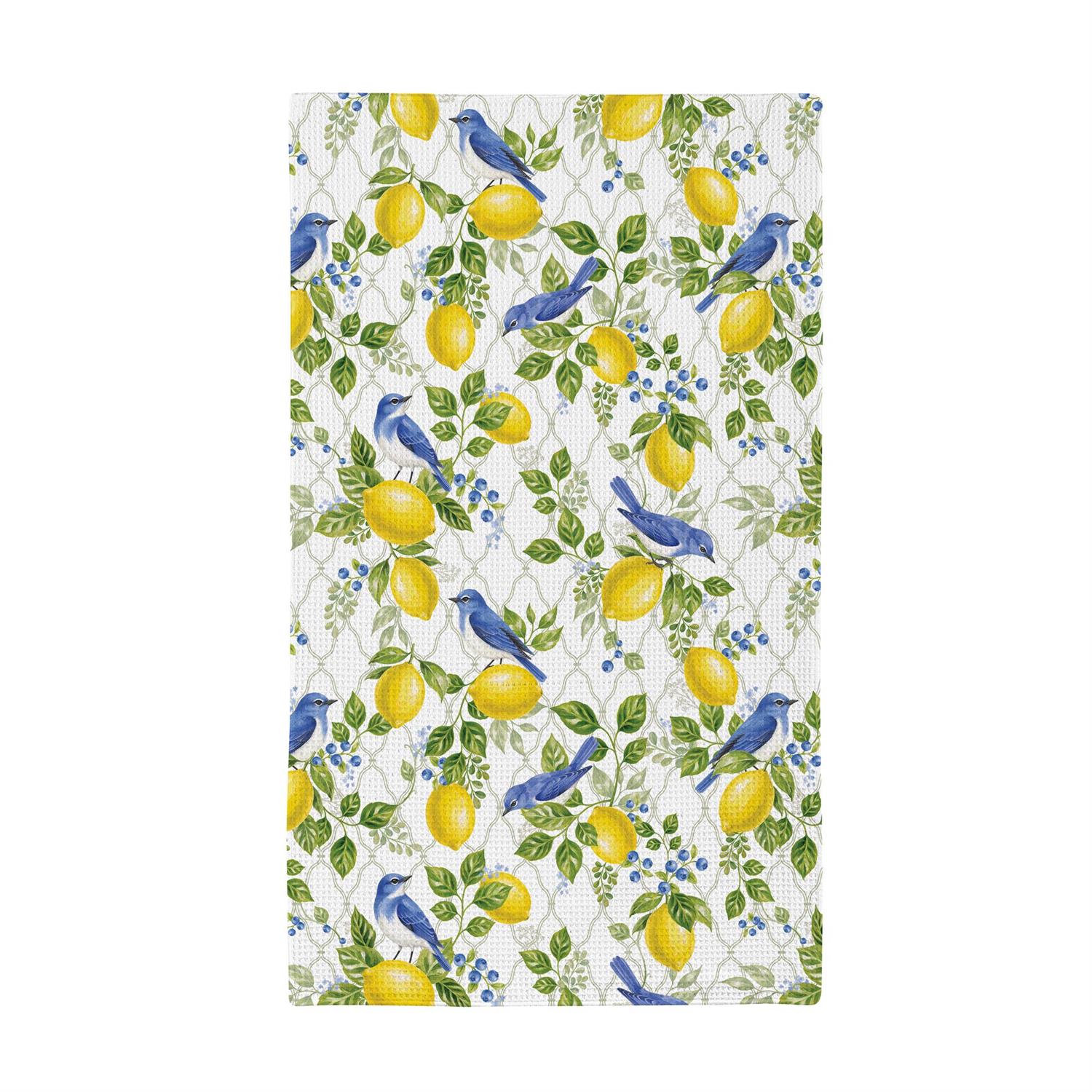 Seaside Retreat Songbird Citrus Towel & Dish Cloths Set