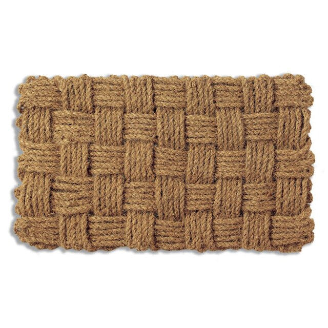Woven Checks Coir Mat