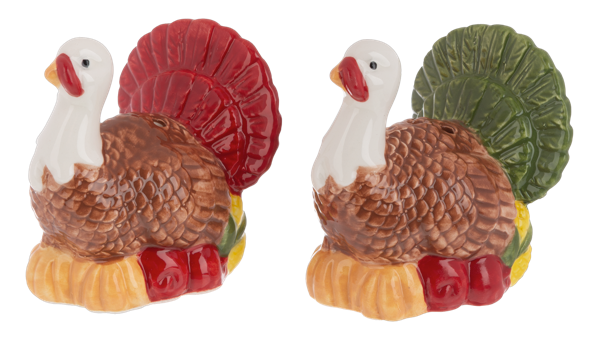 Turkey Salt & Pepper Shakers (2 piece set)