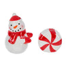 Snowman w/Peppermint Salt & Pepper Shaker Set (2 pc. set)