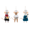 Mice Chef Ornaments