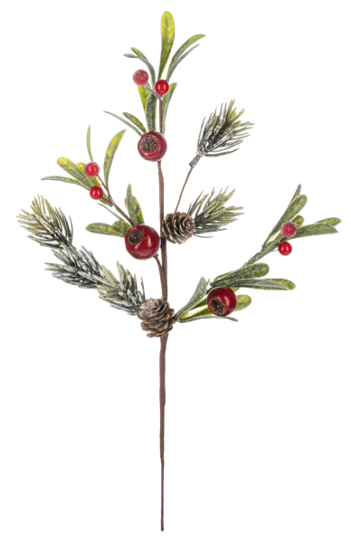 Red Ball & Pinecone Spray