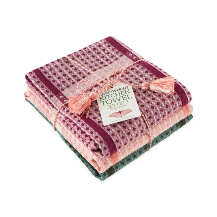 Villa Waffle Heavyweight Dish Towel Set of 3