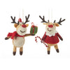 Wool Reindeer Ornament (dis)