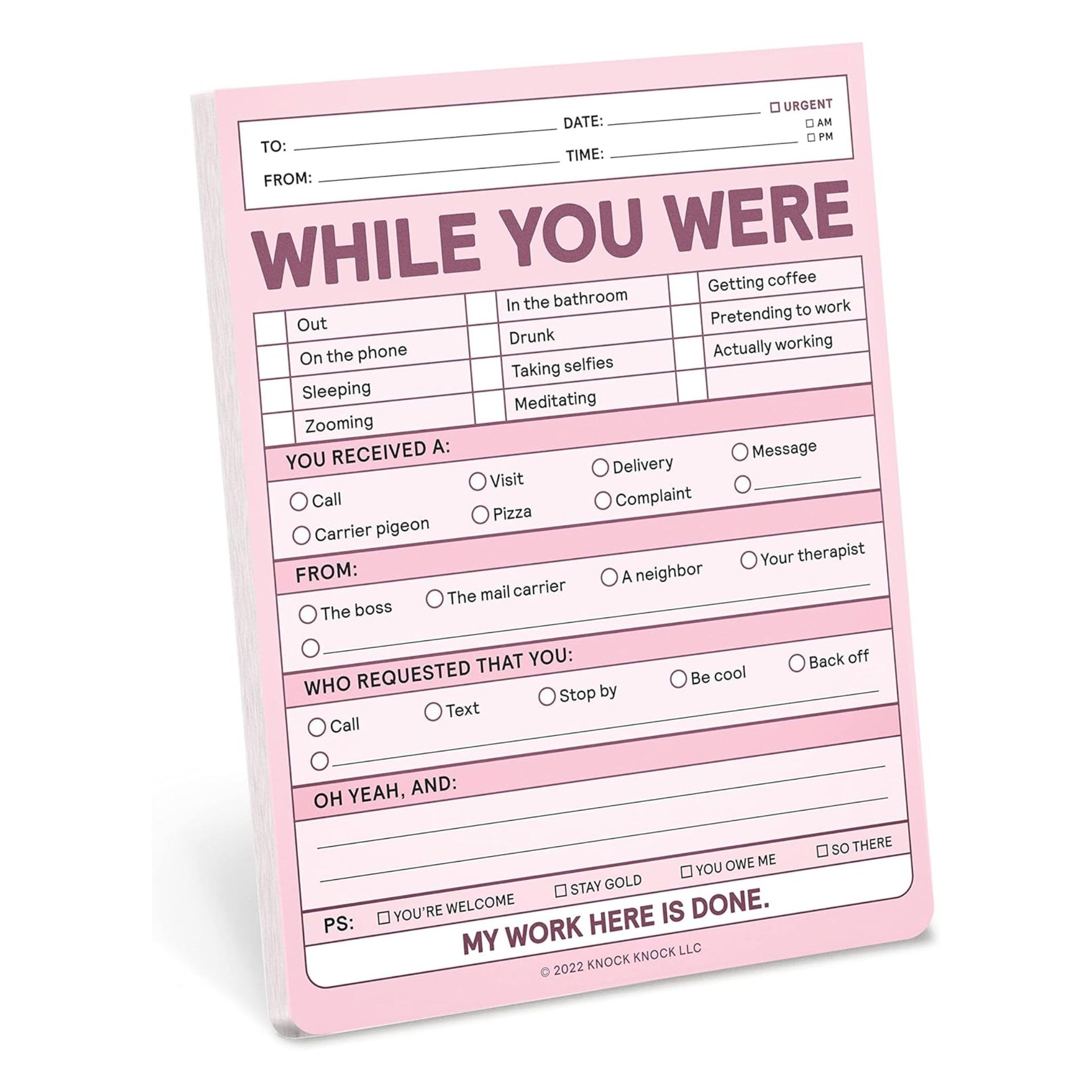 While You Were... Sticky Pad