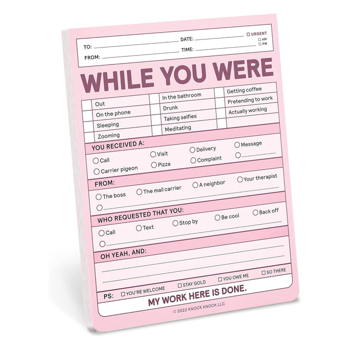 While You Were... Sticky Pad
