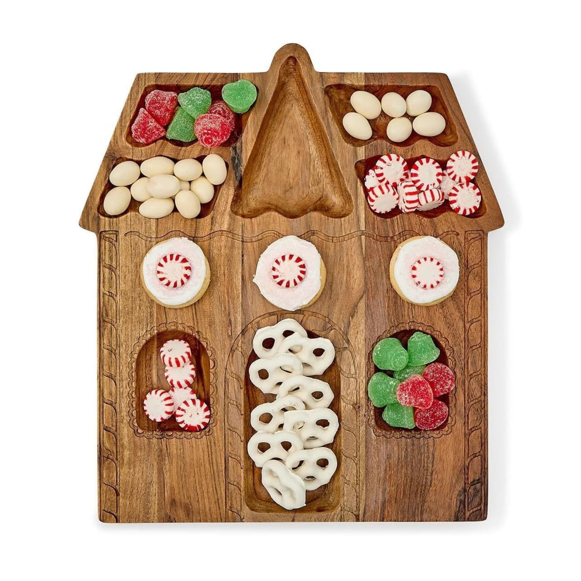 Gingerbread House Sectional Serving/Charcuterie Board