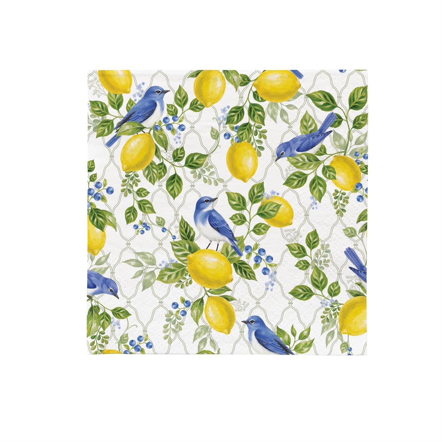Seaside Retreat Songbird Citrus Luncheon Napkin