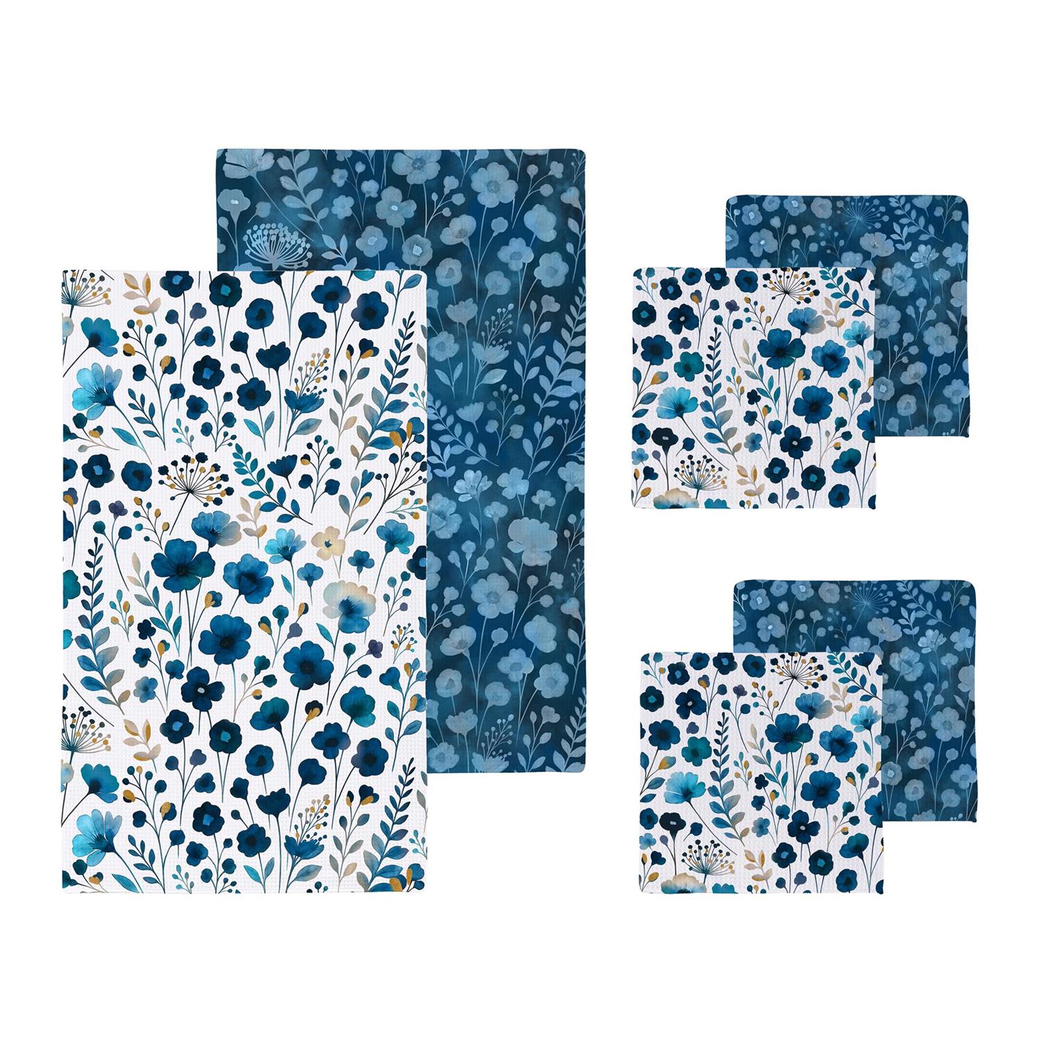 Gilded Meadow Kitchen Towel & Dish Cloth Set