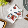 Red White & Bloom Paper Cocktail Napkin