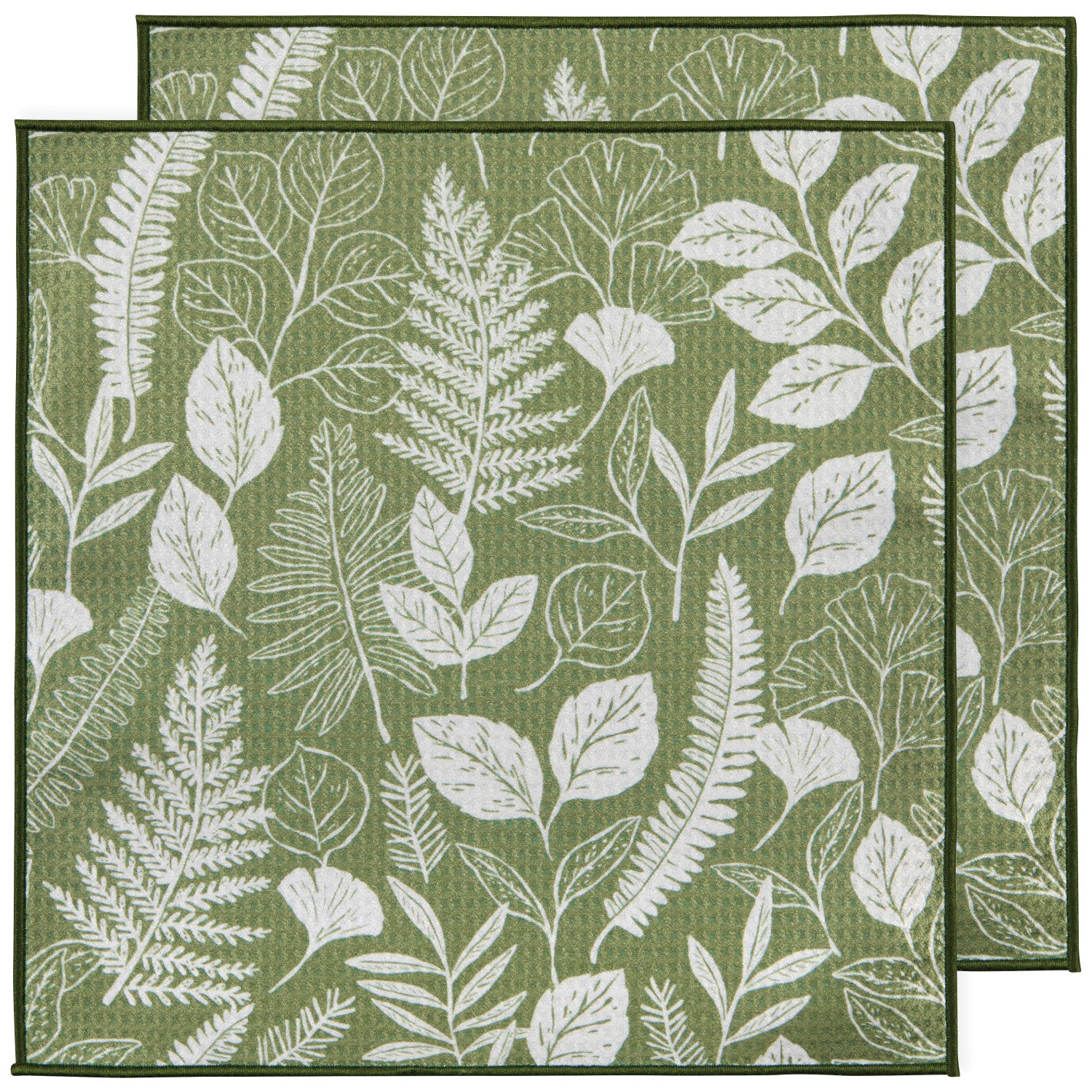 Fern & Frond Recycled Microfibre Dishcloth Set
