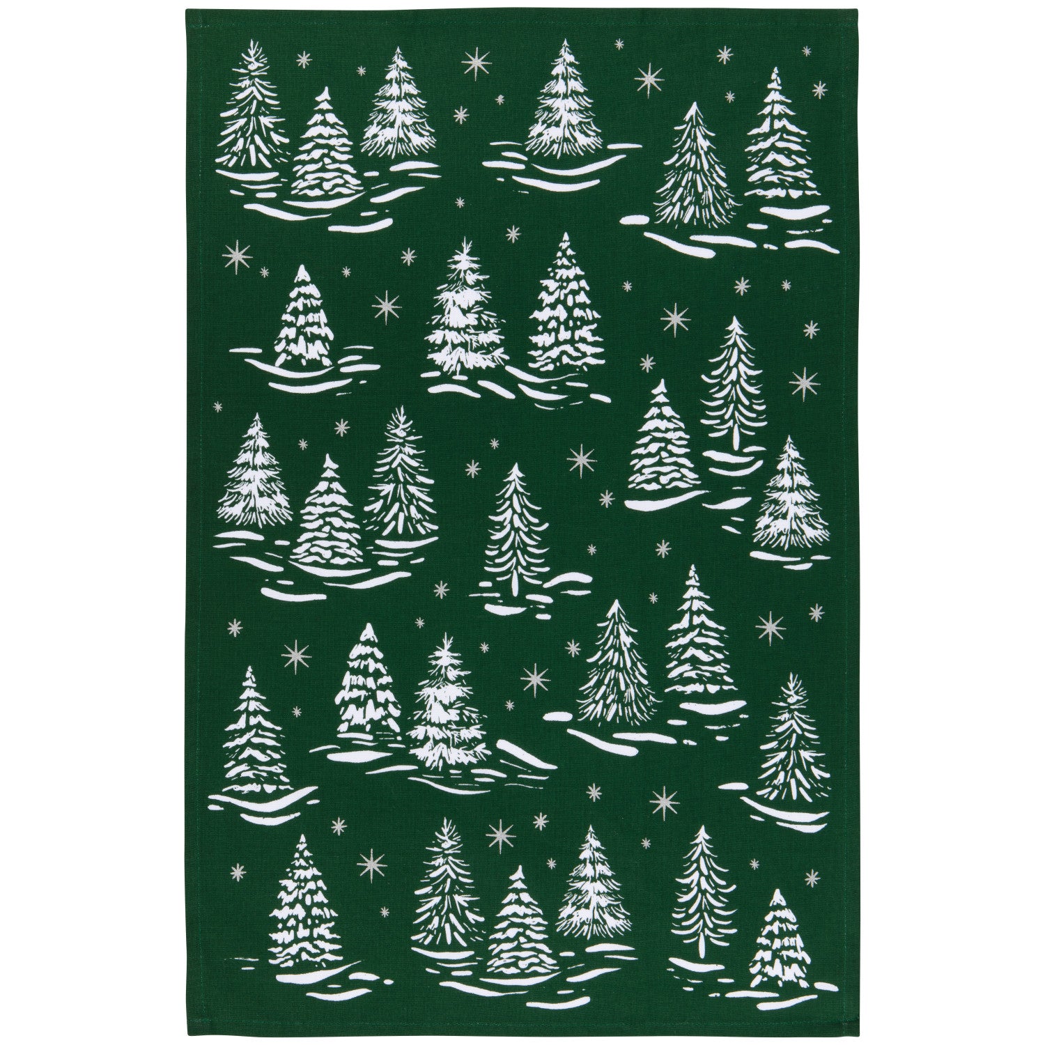 Winter Frost Christmas Dishtowel
