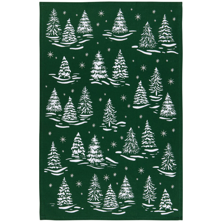 Winter Frost Christmas Dishtowel