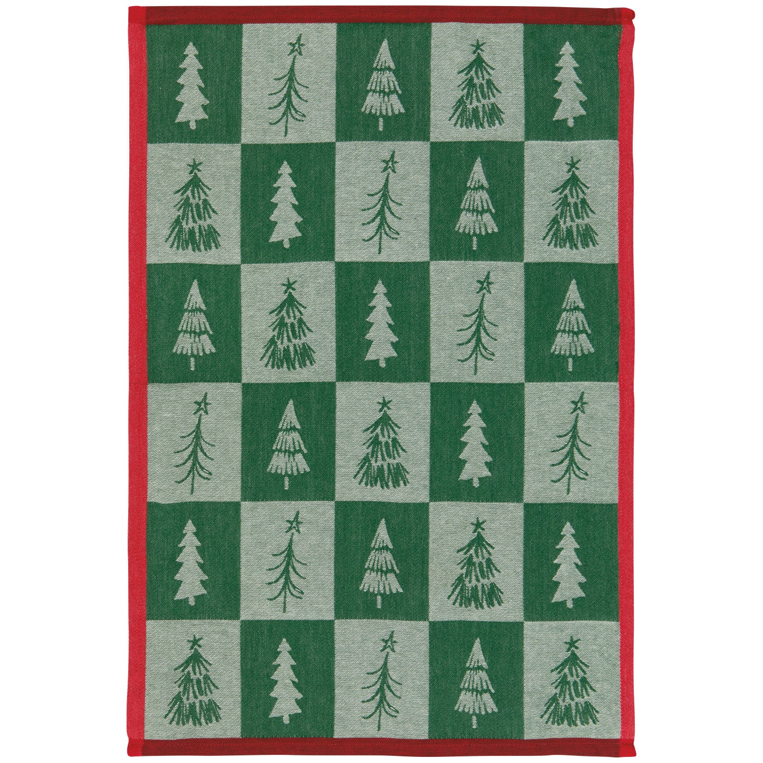 Christmas Tree Jaquard Dishtowel