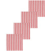 Peppermint Stripe Napkins S/4