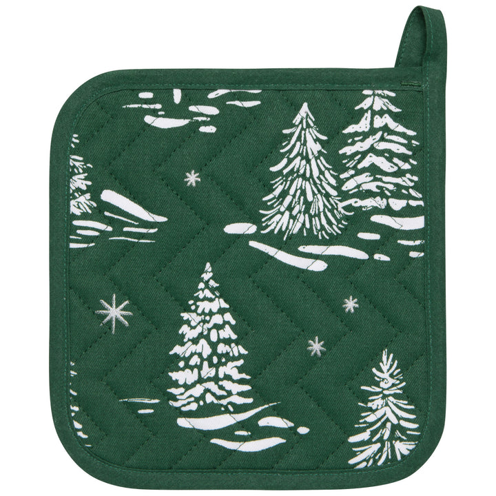 Winter Frost Christmas Potholder
