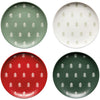 Noel Christmas Appetizer Plate S/4 Assorted