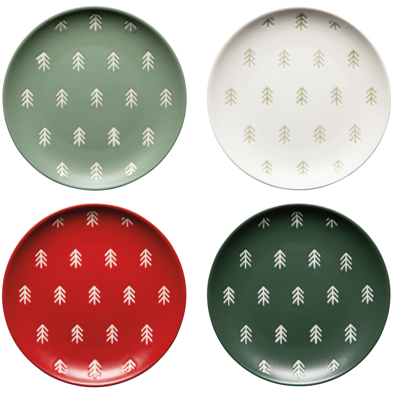 Noel Christmas Appetizer Plate S/4 Assorted