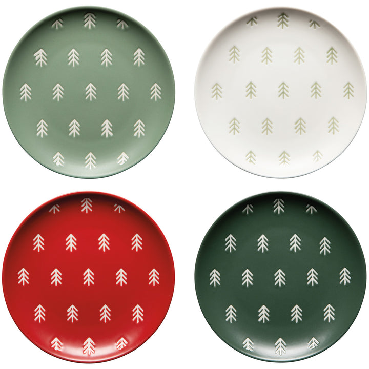 Noel Christmas Appetizer Plate S/4 Assorted