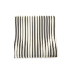 Cream with Black Stripe Paper Table Runner