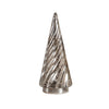 Decorative silver tree on a white background