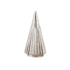 Decorative Christmas tree with a ribbed texture on a white background