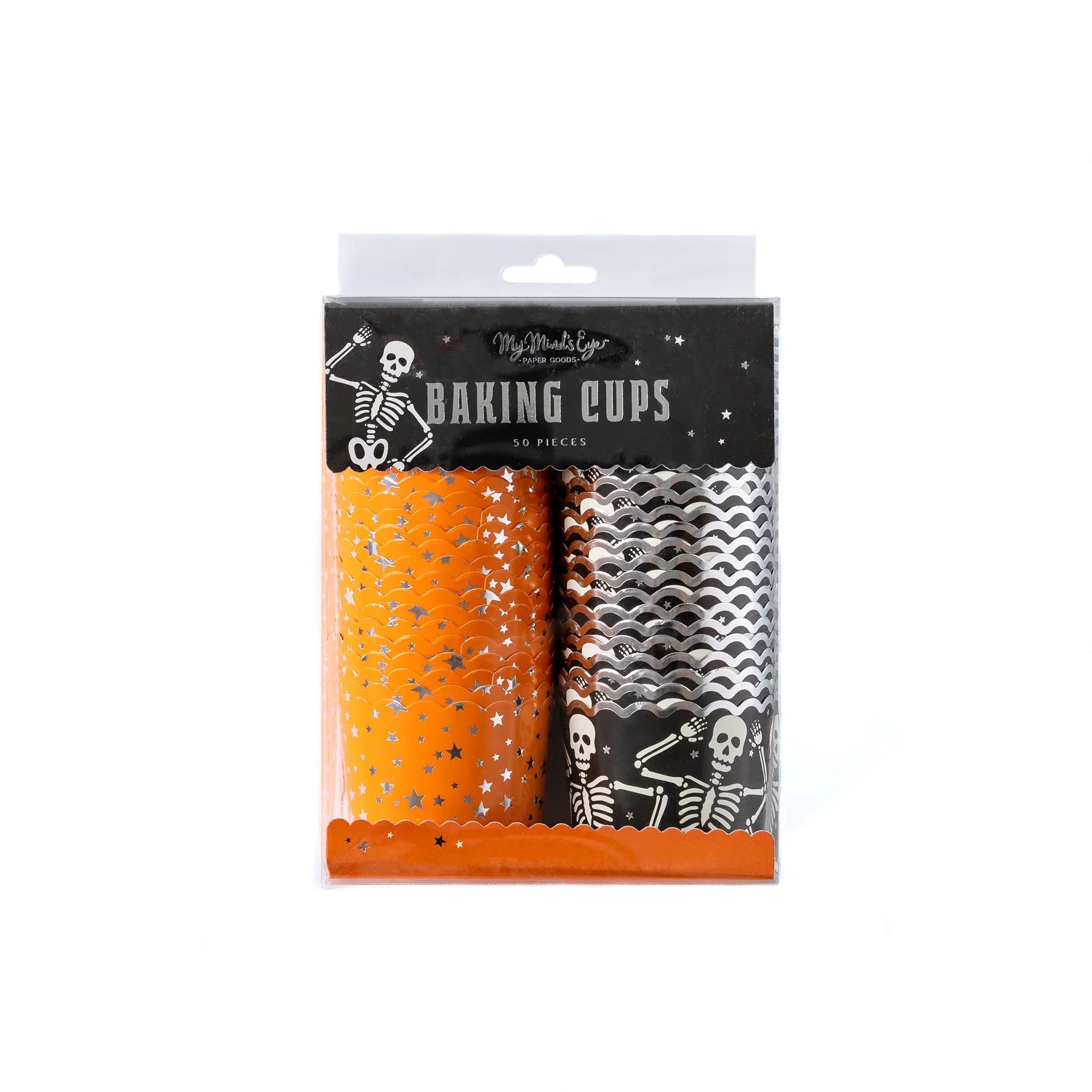 Silver Foil Spooky Skeletons Food Cups