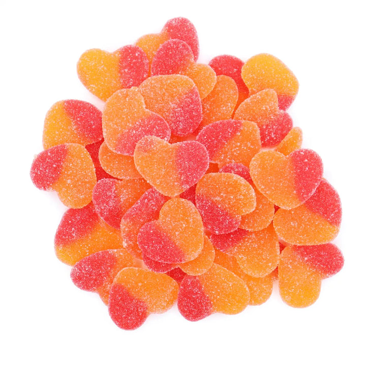 Peach Gummy Hearts 12oz